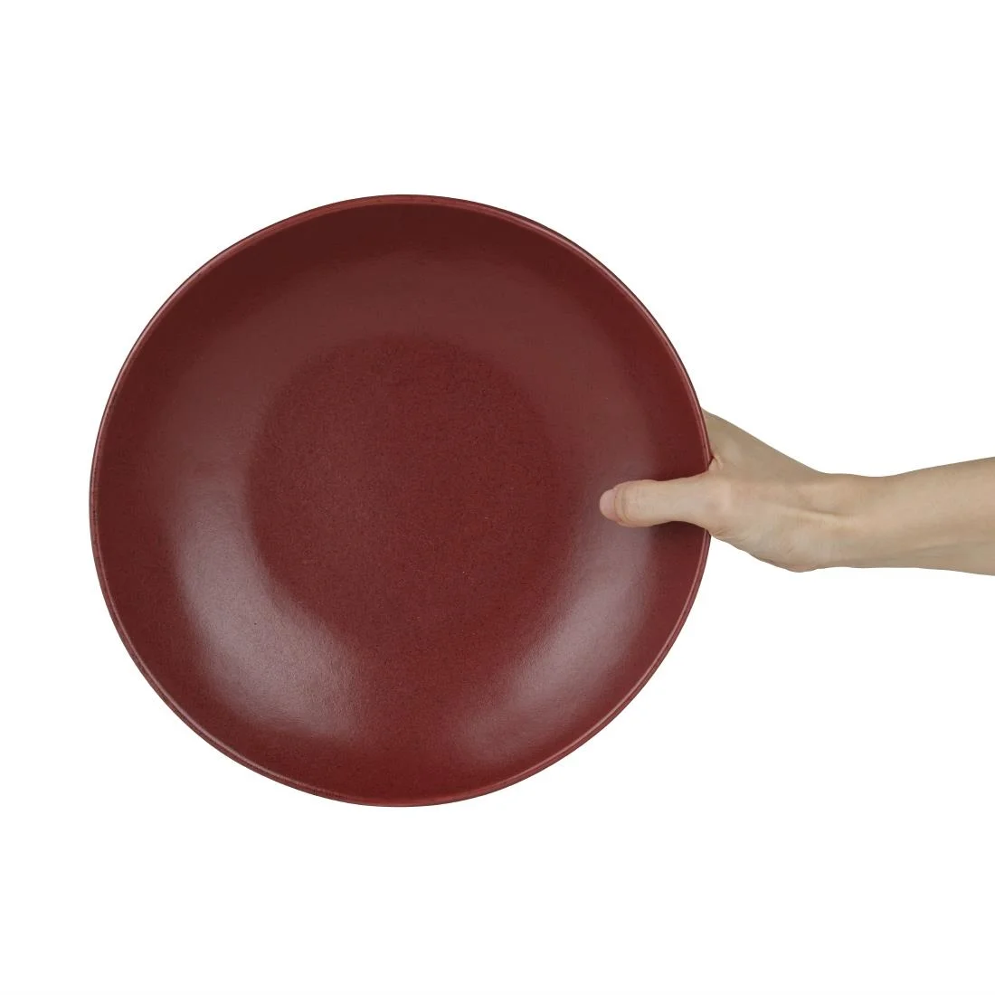Olympia Build-a-Bowls Flat Bowls Red 250mm (4 Pack) - Image 3