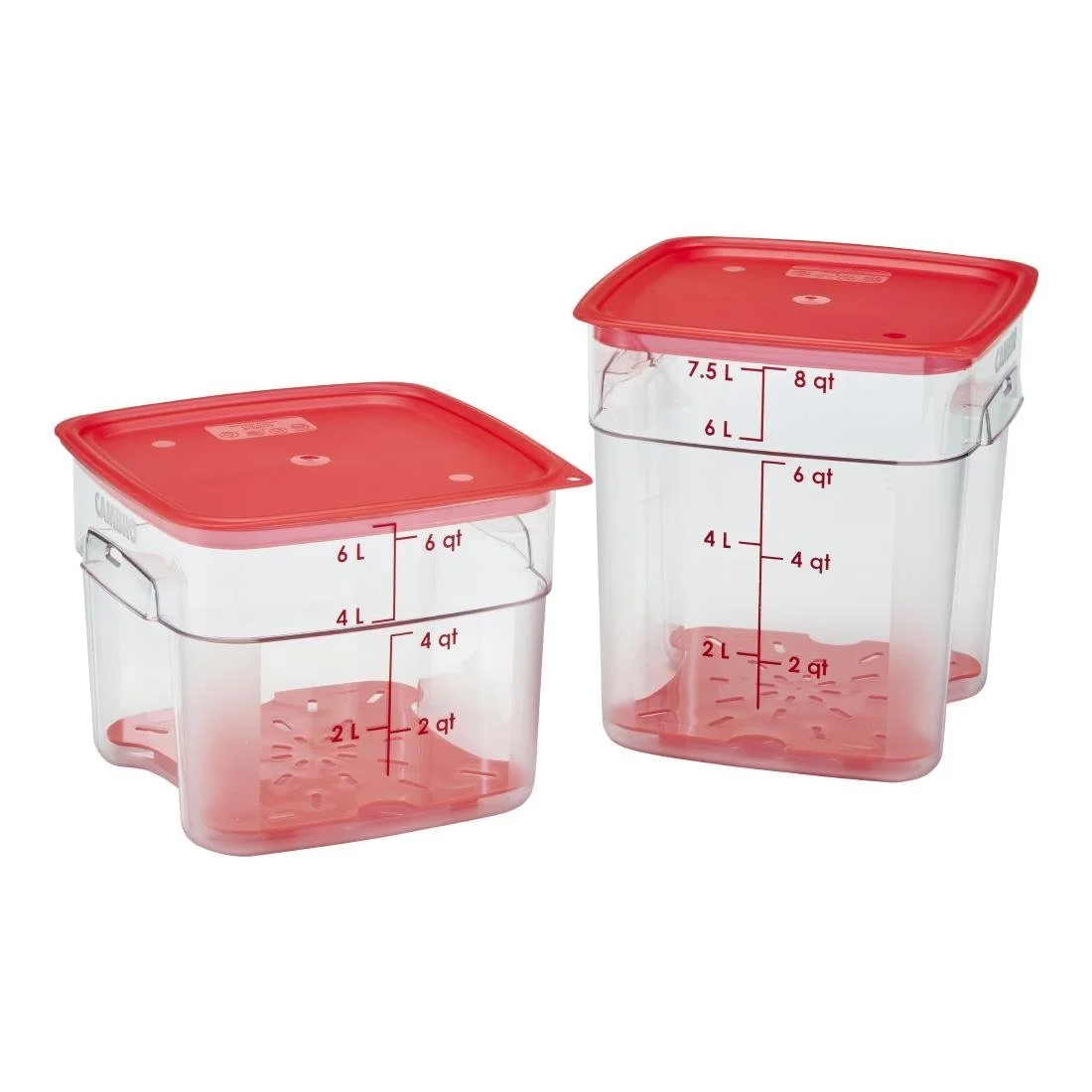 Cambro FreshPro Red Cover 220x220mm - Image 3