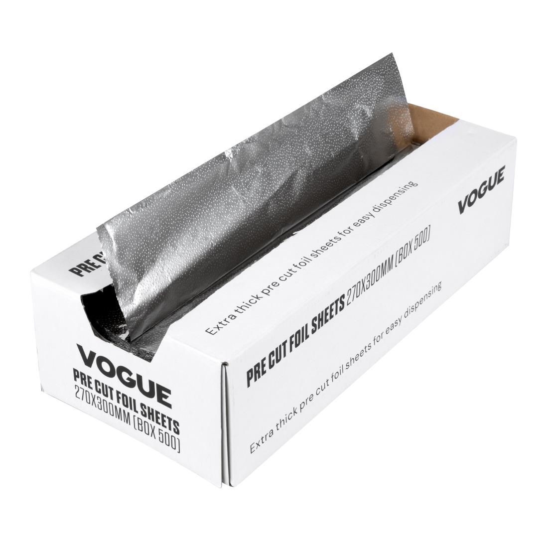 Vogue Aluminium Foil Sheets 270x300mm (Pack of 500)