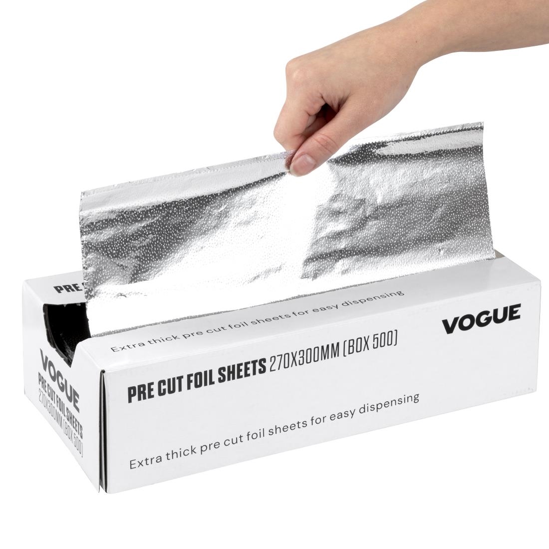 Vogue Aluminium Foil Sheets 270x300mm (Pack of 500)