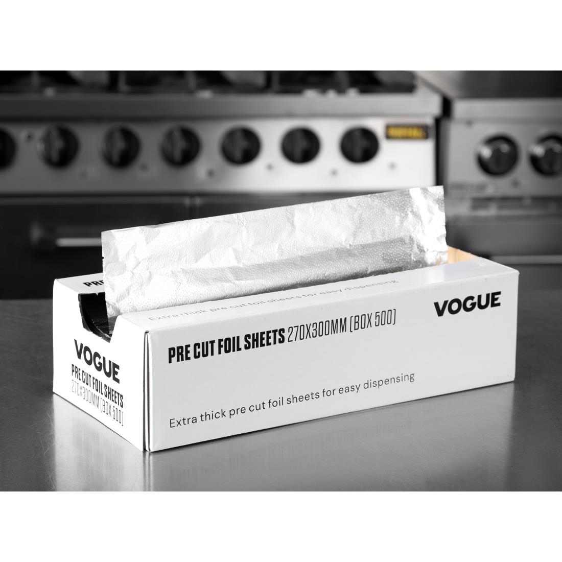 Vogue Aluminium Foil Sheets 270x300mm (Pack of 500)