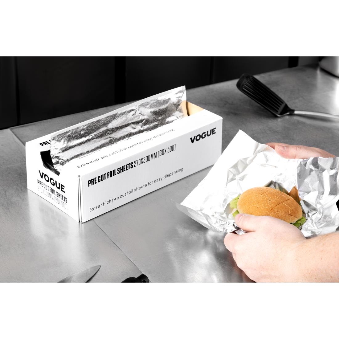 Vogue Aluminium Foil Sheets 270x300mm (Pack of 500)
