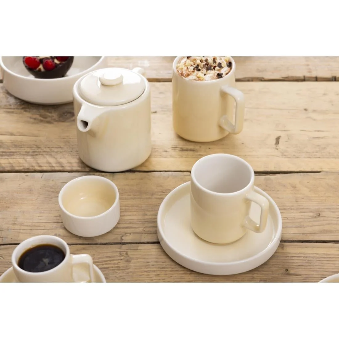 Olympia Fondant Mugs Lemon 340ml (6 Pack) - Image 2