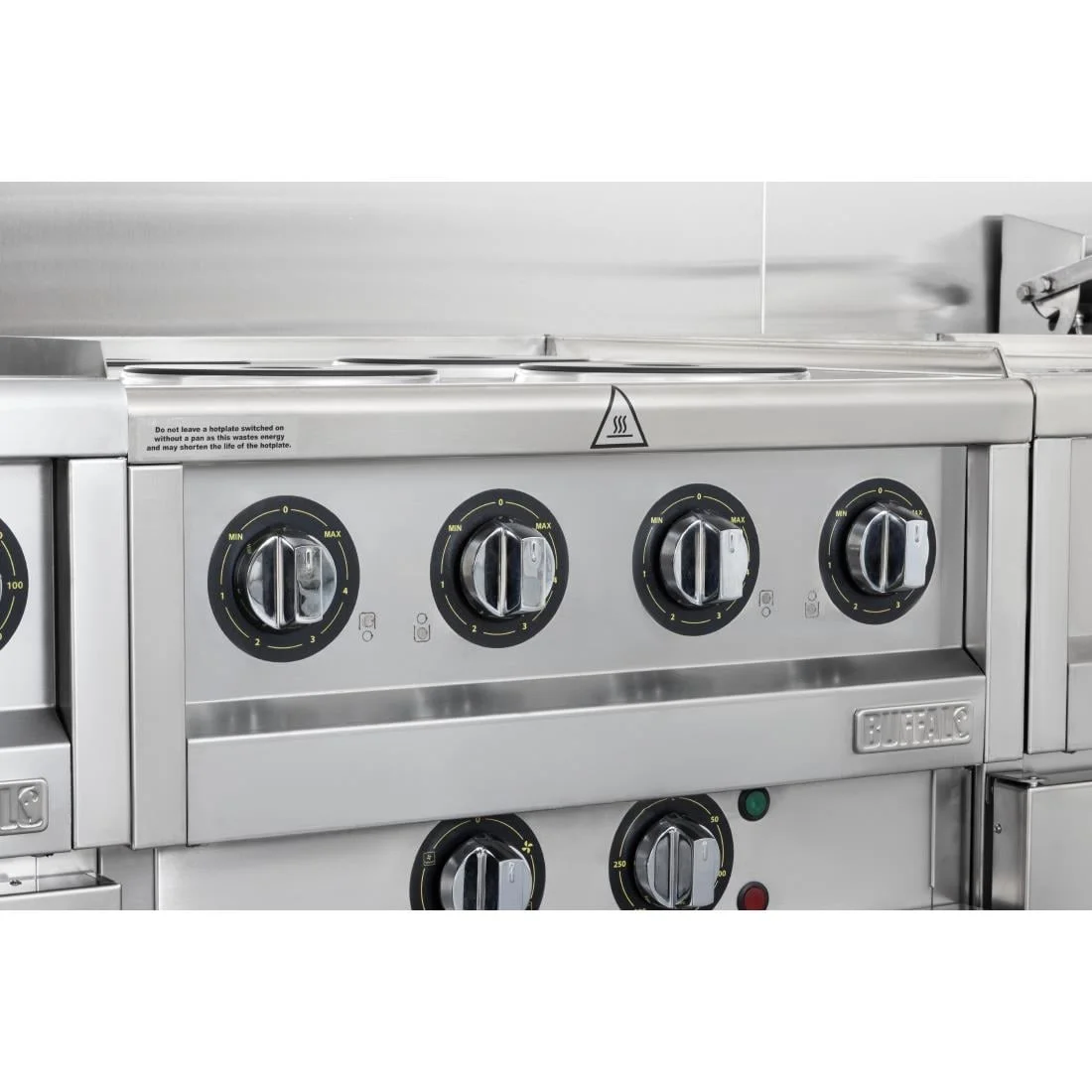 Buffalo 600 Series 4 Plate Electric Convection Oven Range - Image 2