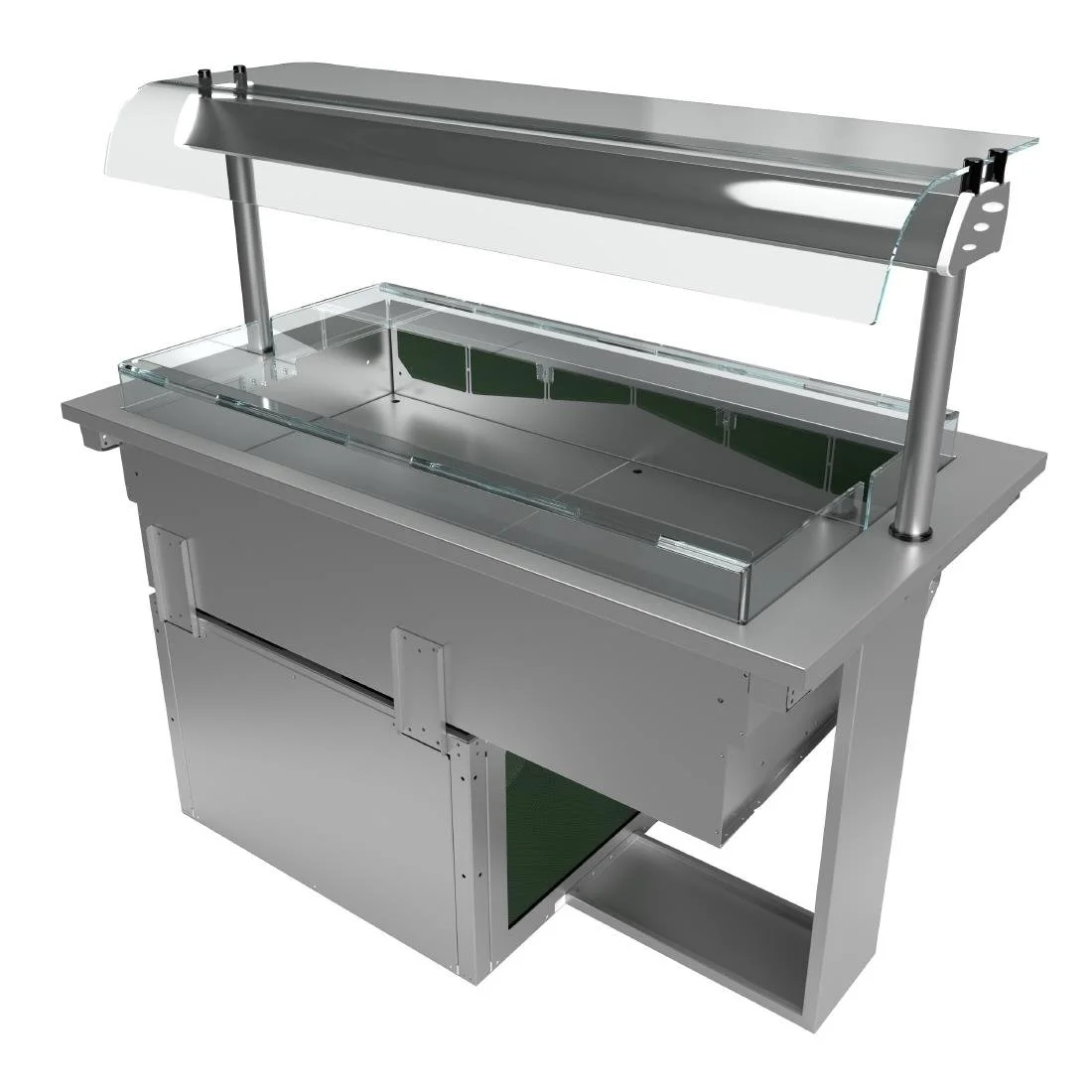 Moffat Drop-In Curved Glass Refrigerated Well