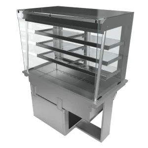 Moffat Drop-In Square Glass Chilled Multi Level Display