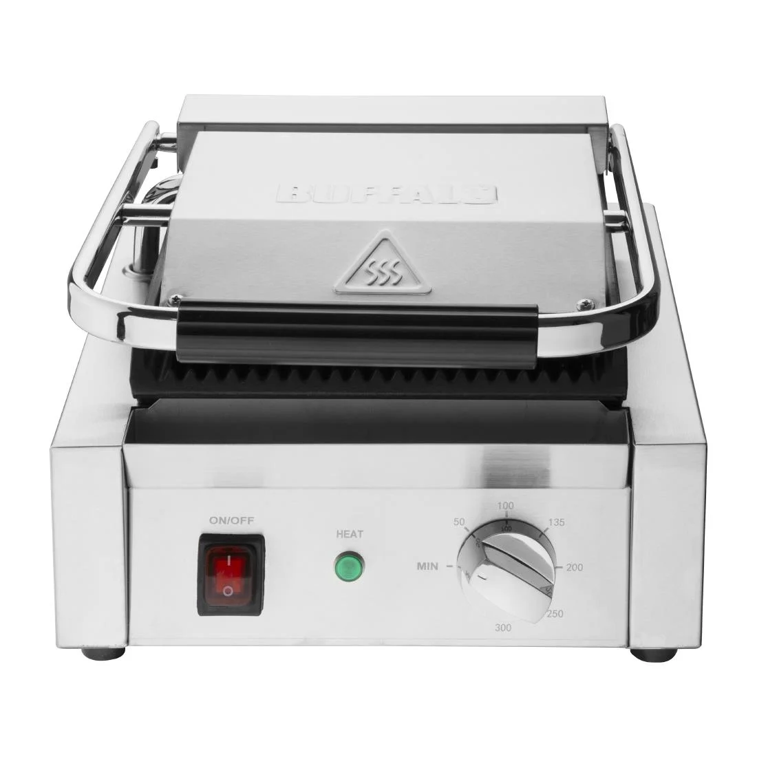 Buffalo Bistro Ribbed Contact Grill - Image 3