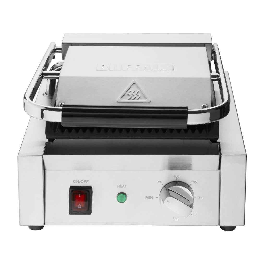 Buffalo Bistro Ribbed Contact Grill - Image 3