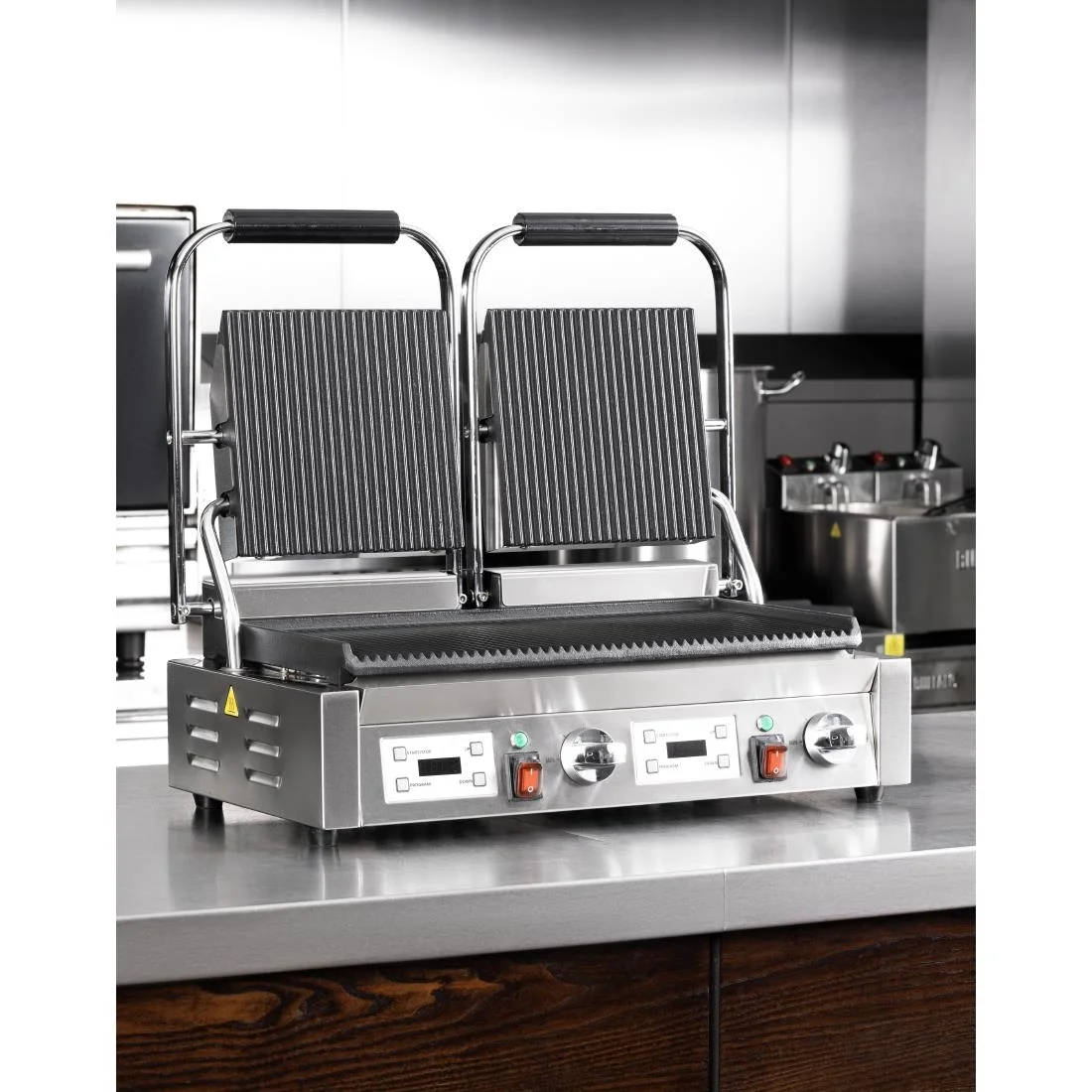 Buffalo Double Contact Grill Ribbed Plates - Image 11