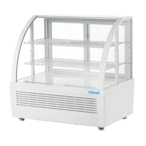 Polar Chilled Food Display Fridge 100Ltr White, A Energy Rating