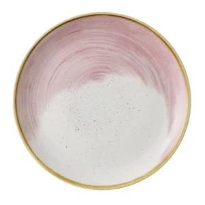 Churchill Stonecast Accents Evolve Coupe Plates Petal Pink 288mm (12 Pack)