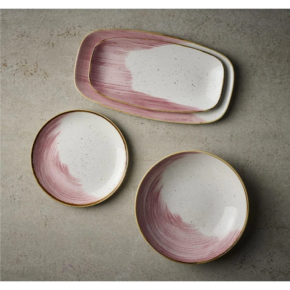 Churchill Stonecast Accents Evolve Coupe Plates Petal Pink 288mm (12 Pack) - Image 3