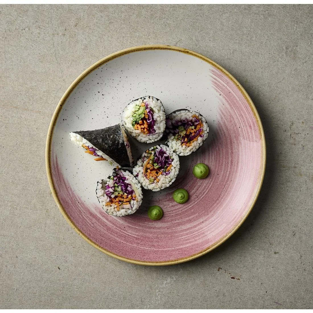 Churchill Stonecast Accents Evolve Coupe Plates Petal Pink 288mm (12 Pack) - Image 2