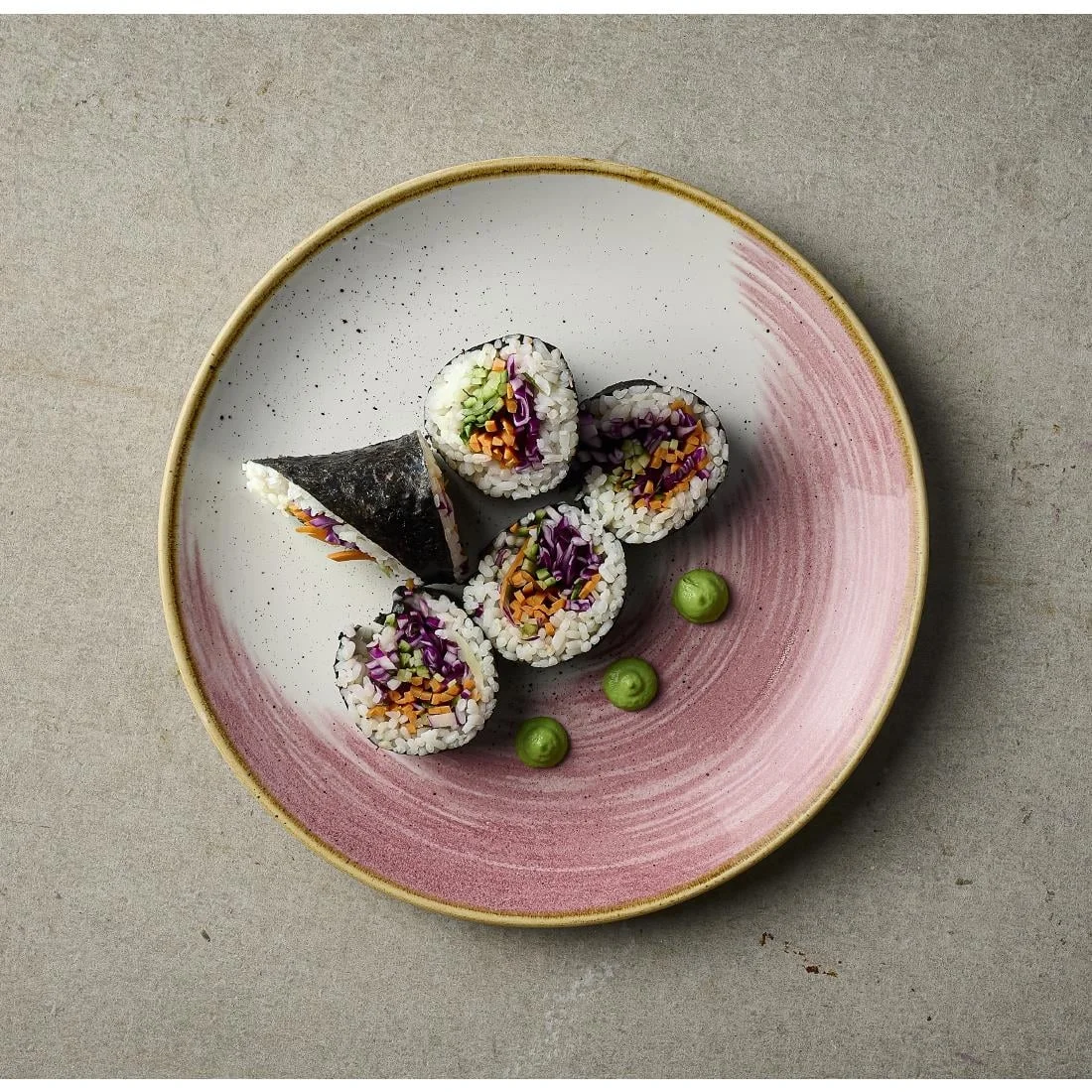 Churchill Stonecast Accents Petal Pink Evolve Coupe Plates 220mm (12 Pack) - Image 2