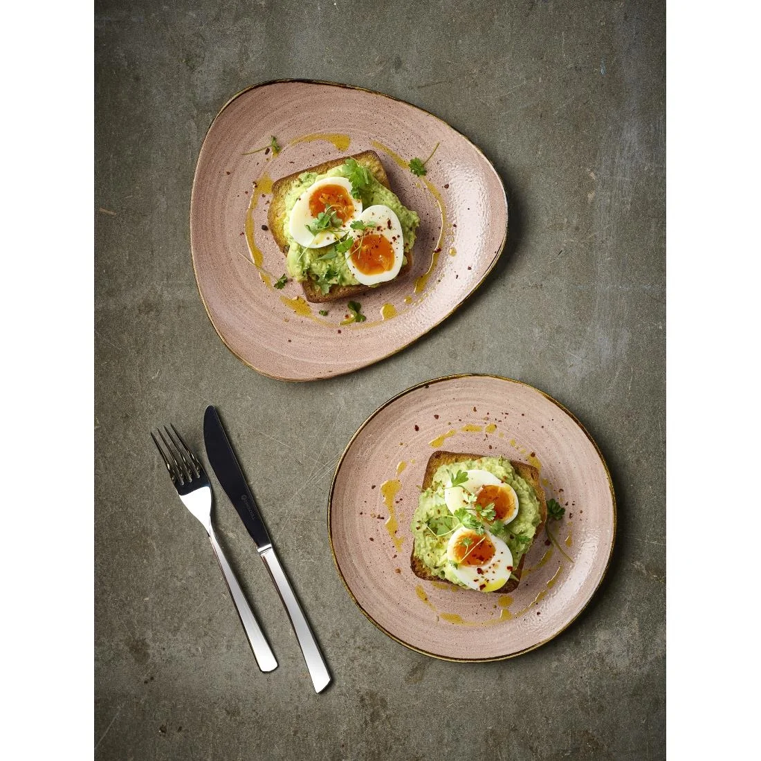 Churchill Stonecast Raw Terracotta Evolve Coupe Plates 288mm (12 Pack) - Image 3