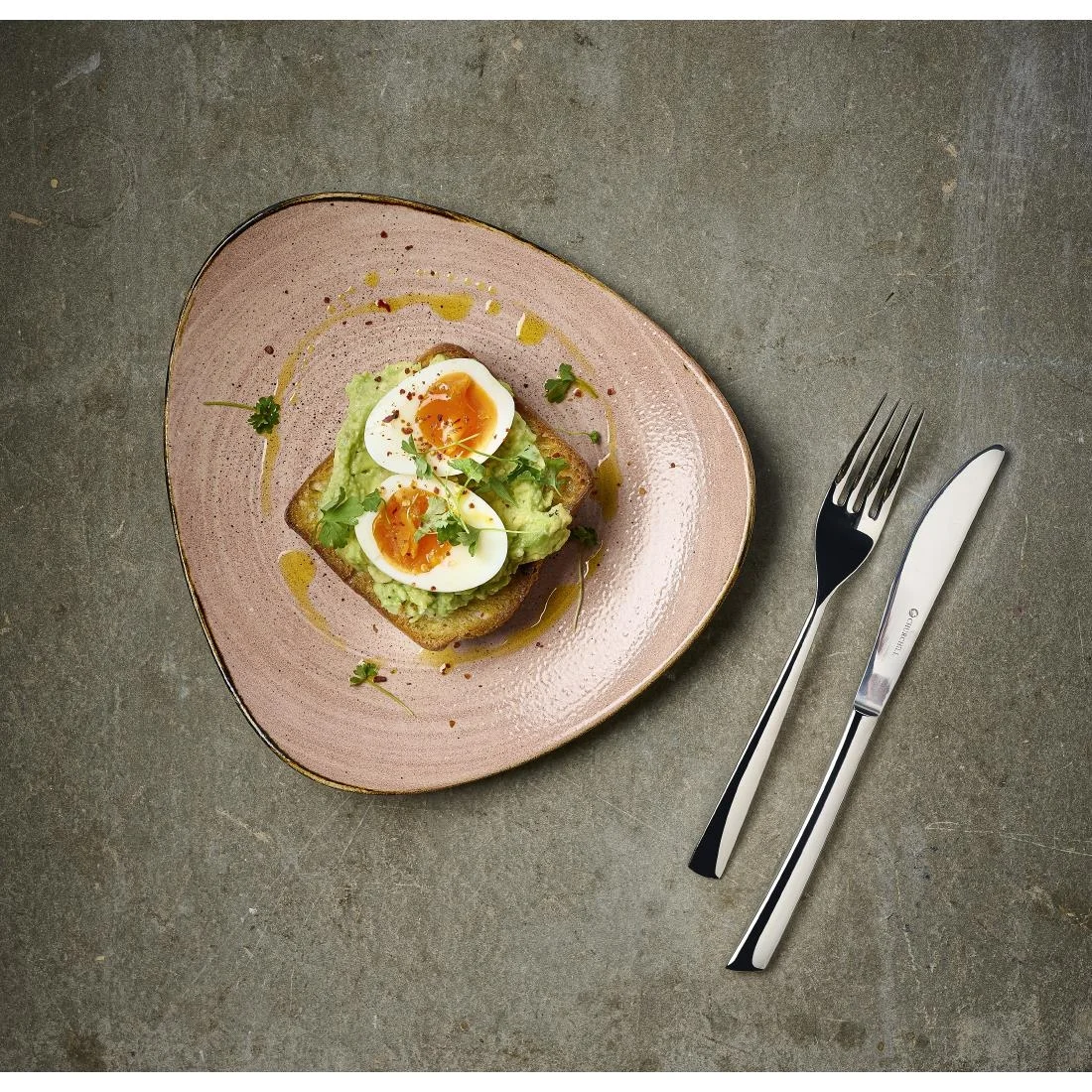 Churchill Stonecast Raw Terracotta Lotus Plates 254mm (12 Pack) - Image 3