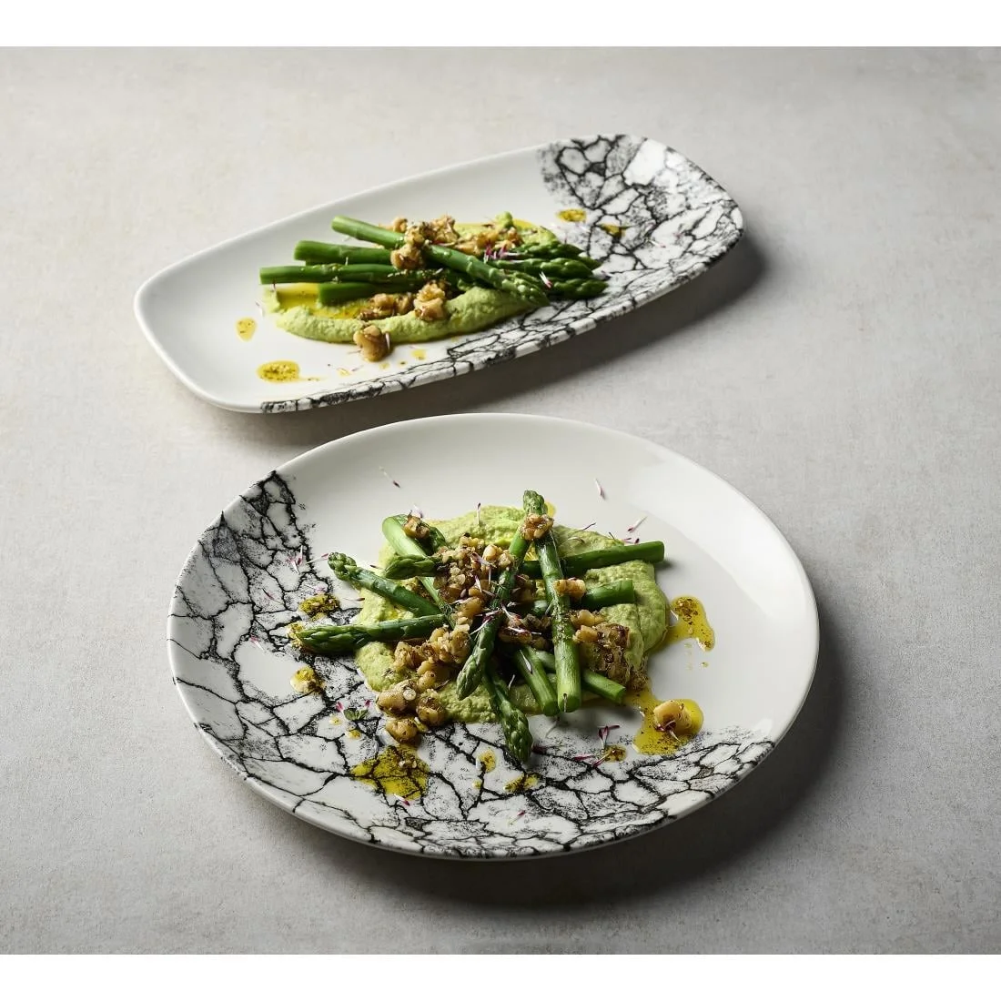 Churchill Kintsugi Accents Quartz Black Evolve Coupe Plates 165mm (12 Pack) - Image 7