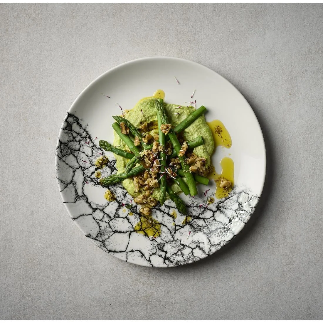 Churchill Kintsugi Accents Quartz Black Evolve Coupe Plates 165mm (12 Pack) - Image 2