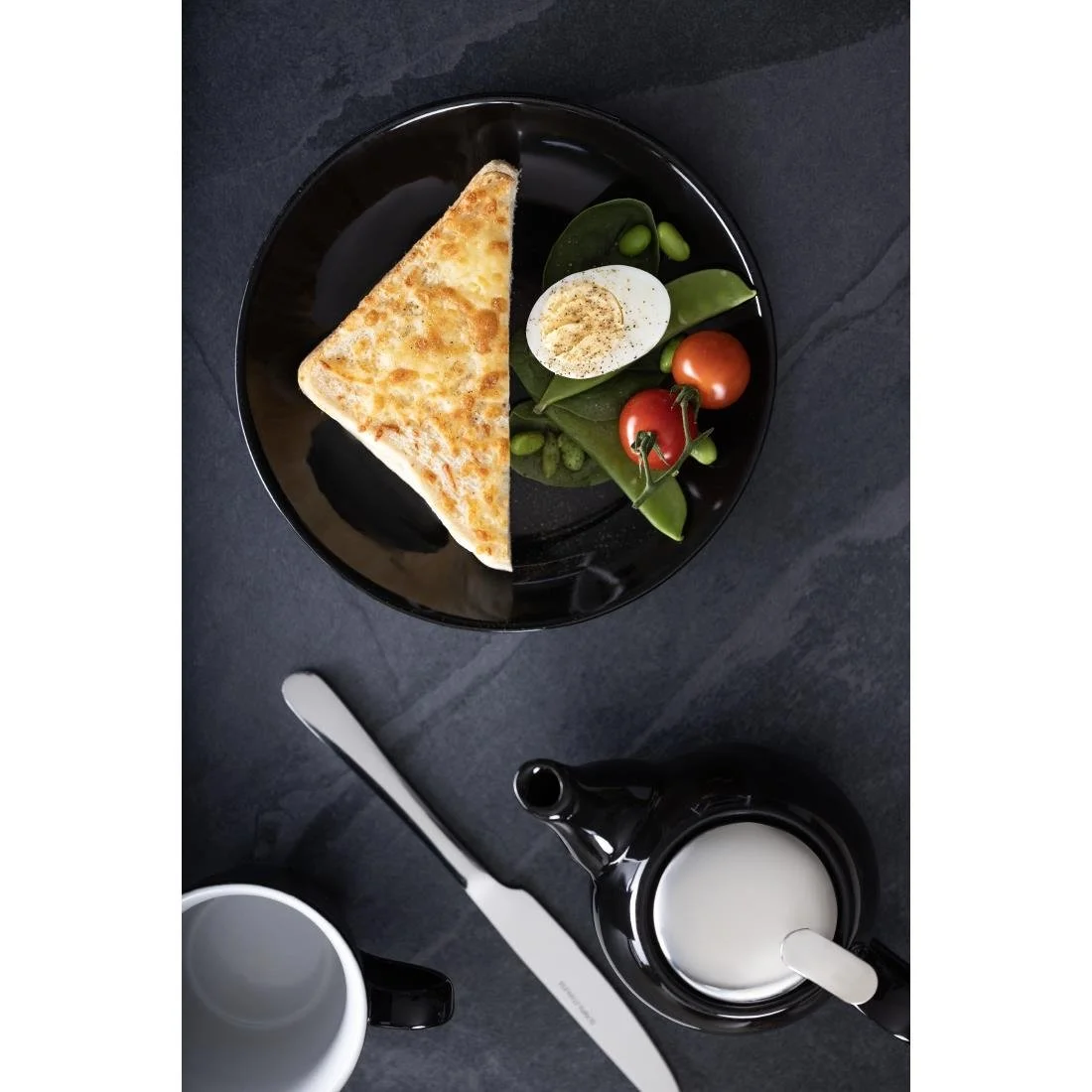 Olympia Cafe Coupe Plates Black 200mm (12 Pack) - Image 5