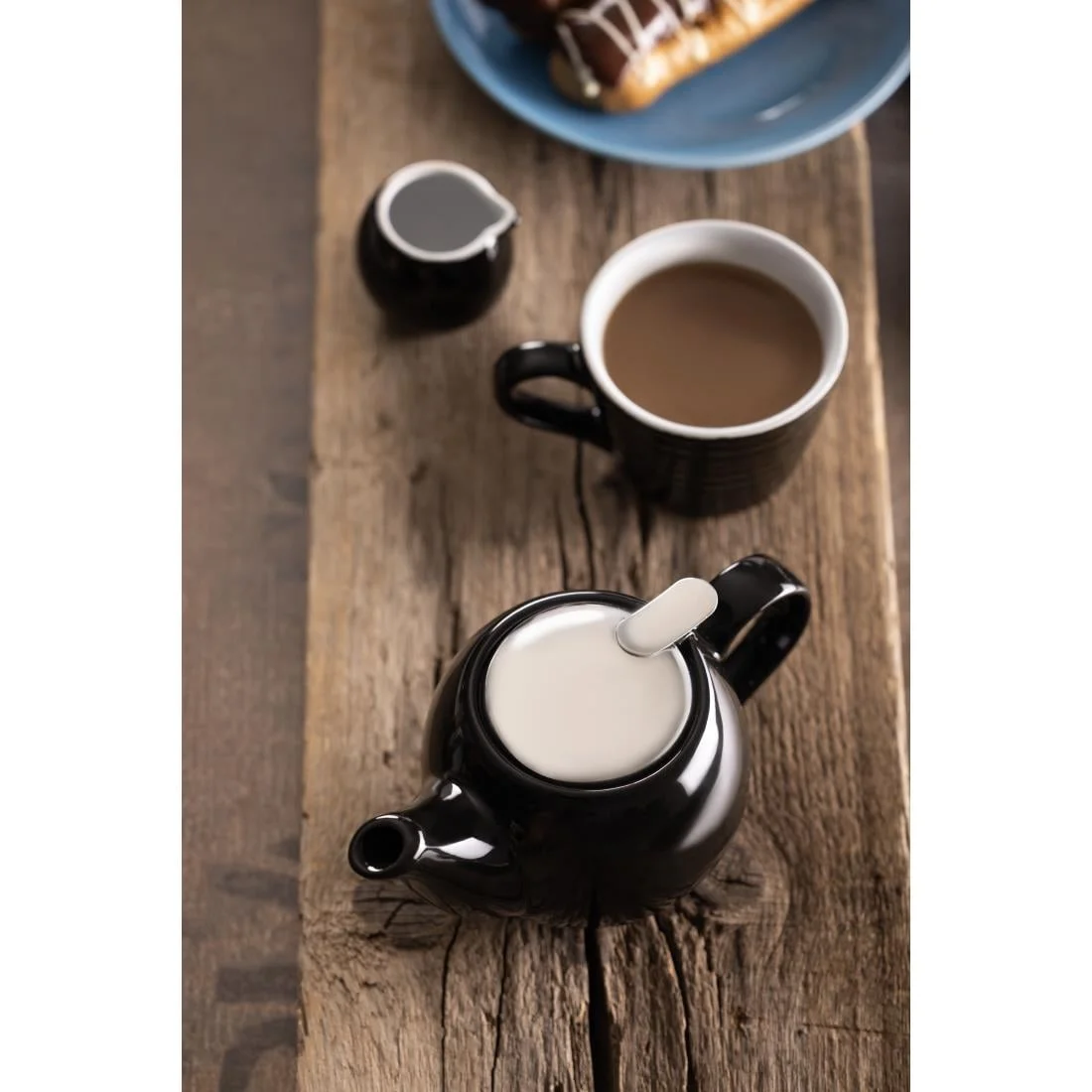 Olympia Cafe Aroma Mugs Black 230ml (6 Pack) - Image 3