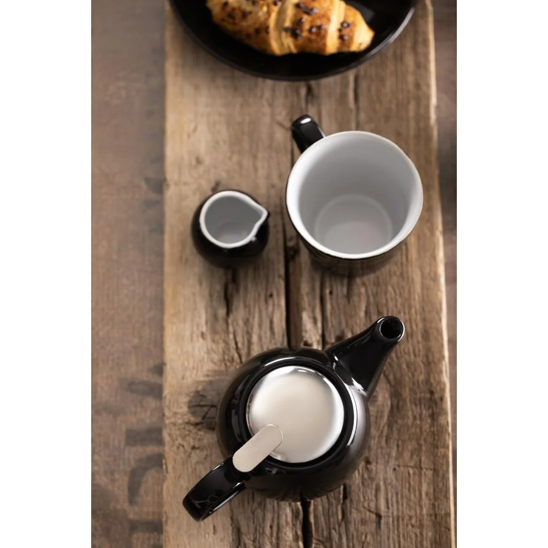 Olympia Cafe Aroma Mugs Black 230ml (6 Pack) - Image 4