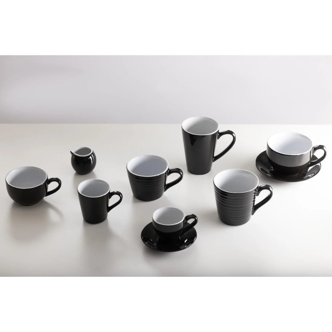 Olympia Cafe Flat White Cups Black 170ml (12 Pack) - Image 3
