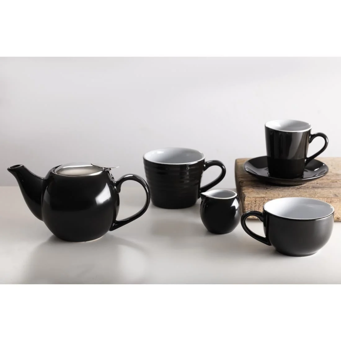 Olympia Cafe Flat White Cups Black 170ml (12 Pack) - Image 4