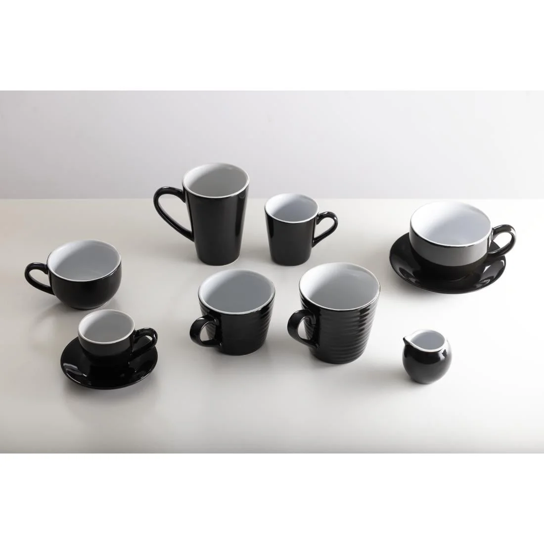 Olympia Cafe Aroma Mugs Black 230ml (6 Pack) - Image 10
