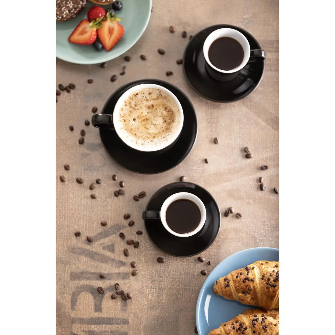 Olympia Cafe Espresso Cups Black 100ml (12 Pack) - Image 9