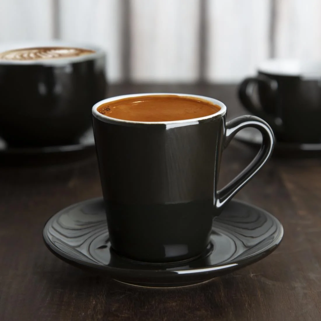 Olympia Cafe Flat White Cups Black 170ml (12 Pack) - Image 16
