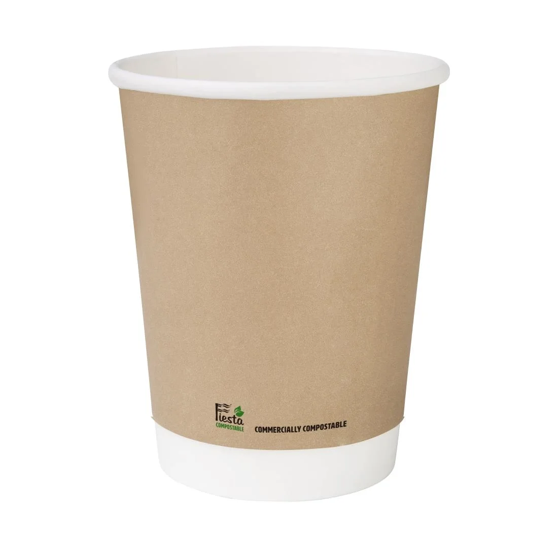 Fiesta Compostable Coffee Cups Single Wall 8oz (Pack of 1000)