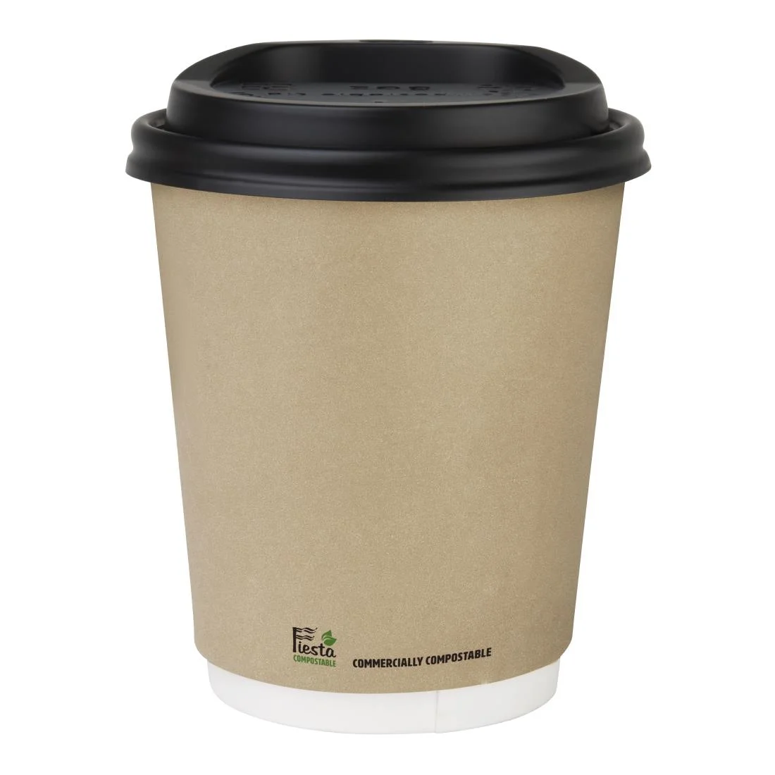 Fiesta Compostable Coffee Cups Double Wall 227ml / 8oz (Pack of 500) - Image 2