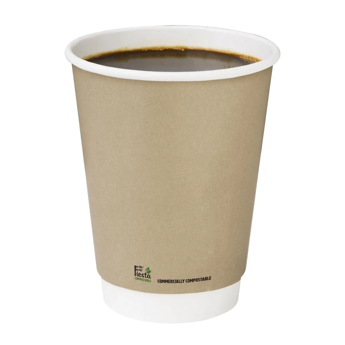 Fiesta Compostable Coffee Cups Double Wall 340ml (Pack of 500) - Image 4