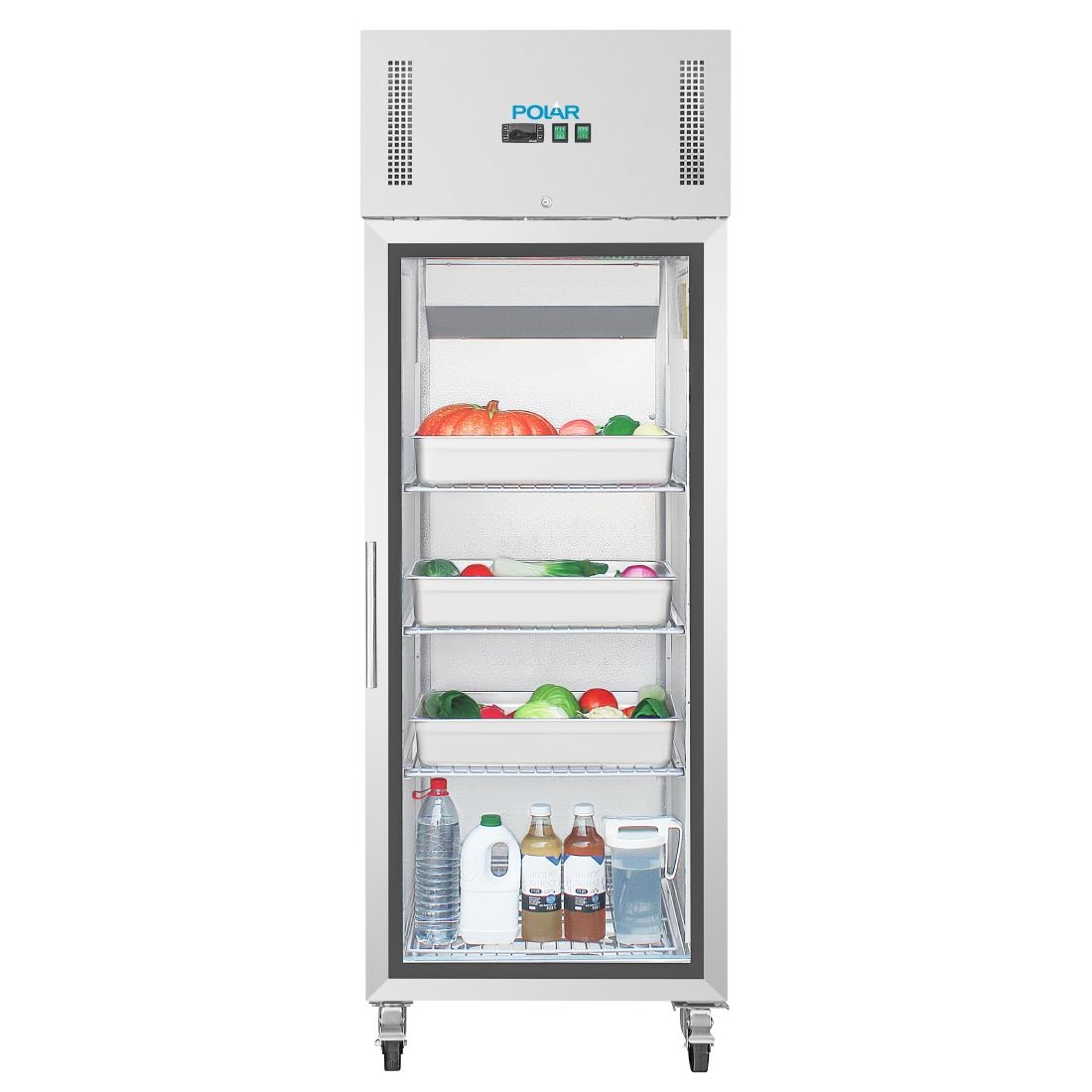 Polar Upright Glass Door Gastro Refrigerator 600Ltr