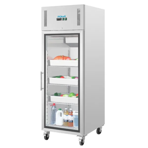 Polar Upright Glass Door Gastro Refrigerator 600Ltr