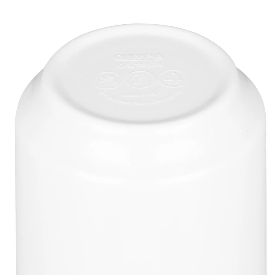 Olympia Kristallon Melamine Mugs White 340ml 12oz (6 Pack) - Image 4
