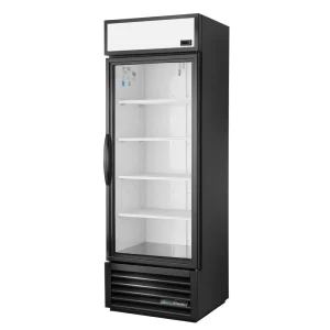 True 1 Glass Door 538L Upright Display Fridge Black GDM-19T-HC-LD-B