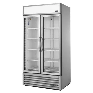 True 2 Glass Door 991L Upright Display Fridge Aluminium GDM-35-HC-LD-Alu