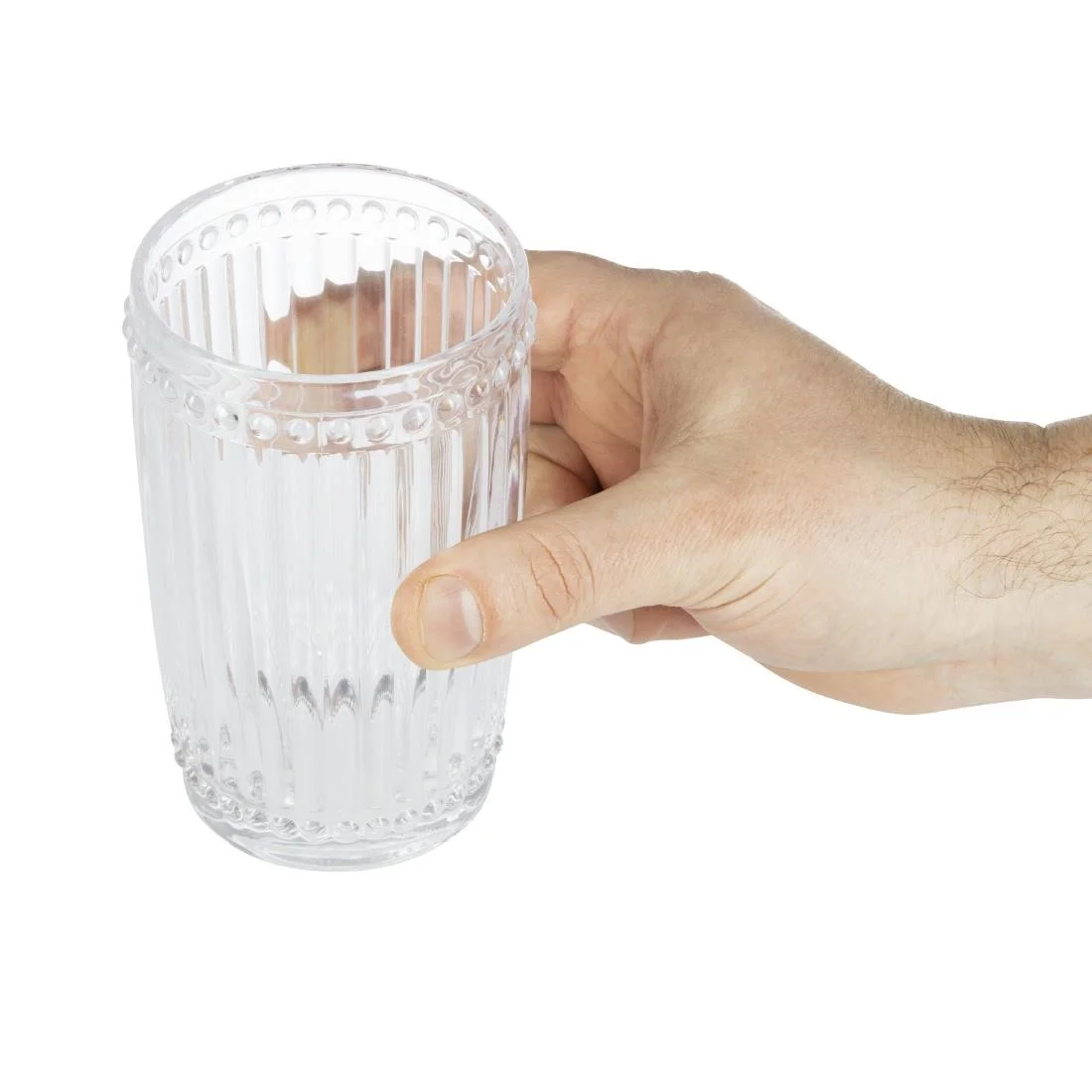 Olympia Baroque Glass Tumbler 395ml - Image 3