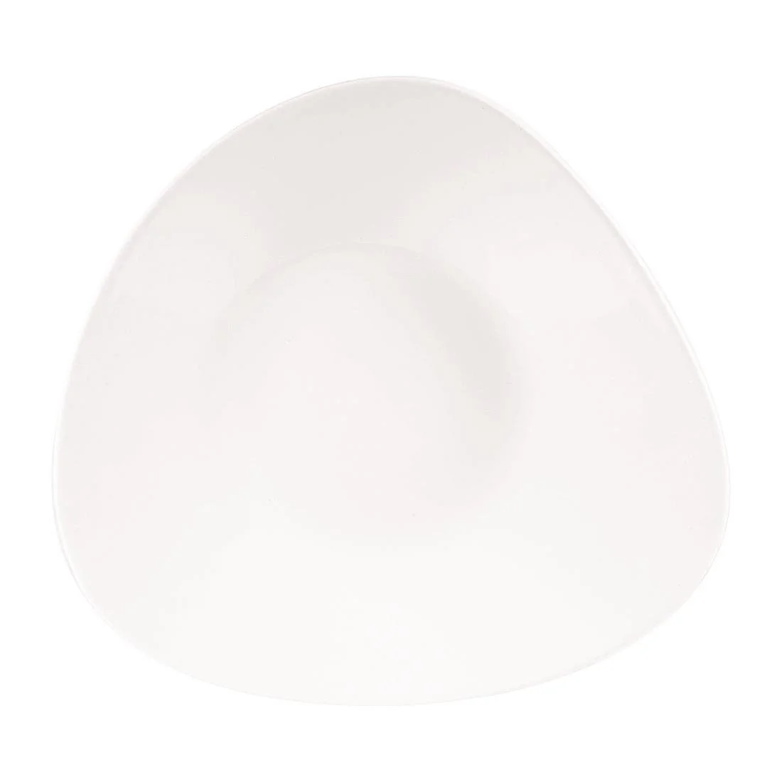 Churchill Lotus Triangular Shallow Bowls White 238mm (12 Pack) - Image 2