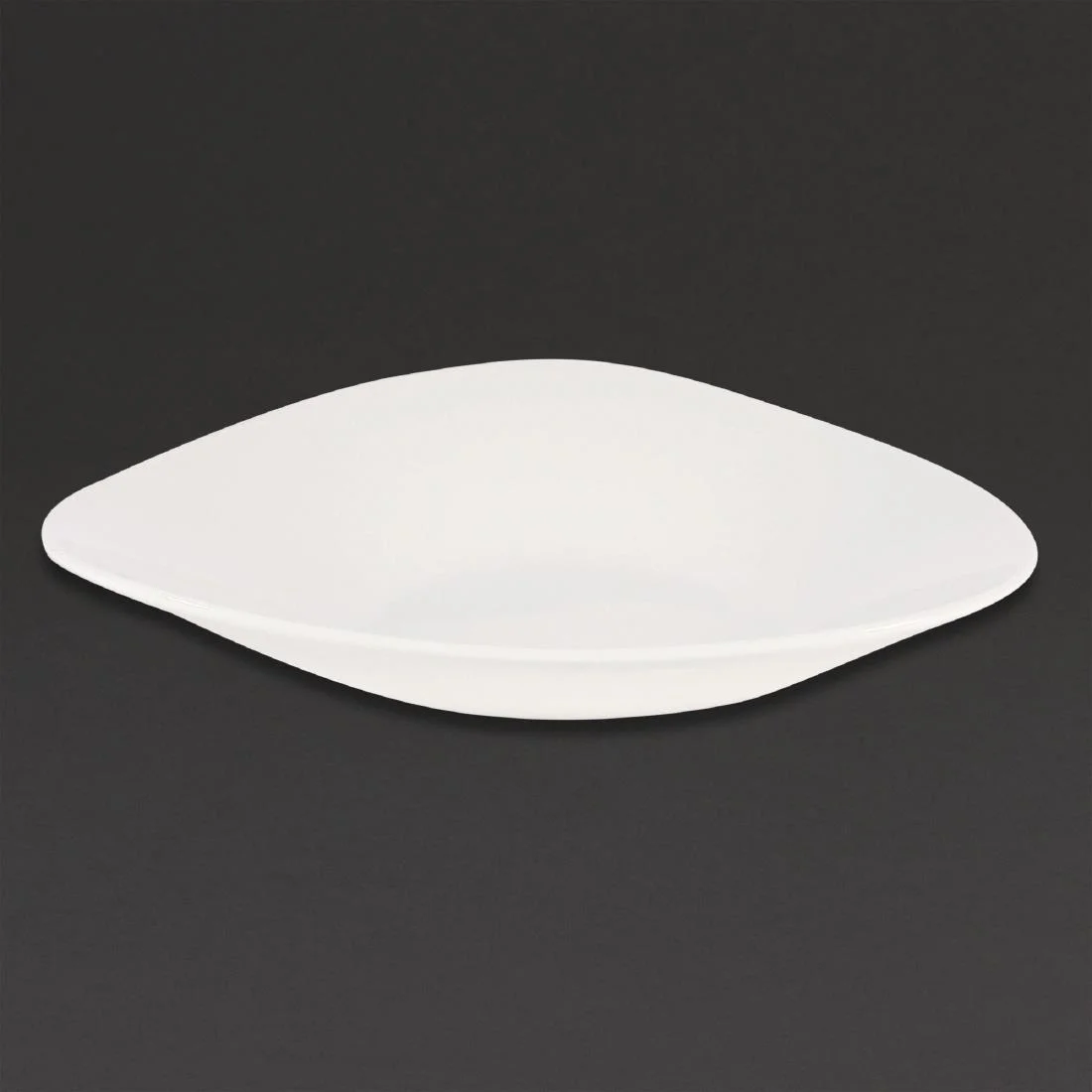 Churchill Lotus Triangular Shallow Bowls White 278mm (12 Pack) - Image 3