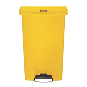 Rubbermaid Slim Jim Step on Bin Front Pedal 50Ltr Yellow