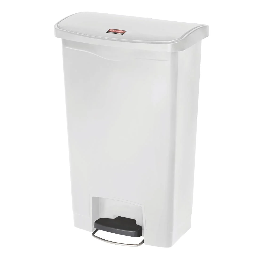 Rubbermaid Slim Jim Step on Bin Front Pedal 50Ltr White - Image 2