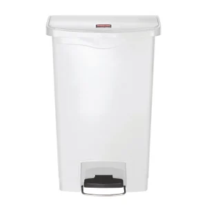 Rubbermaid Slim Jim Step on Bin Front Pedal 50Ltr White