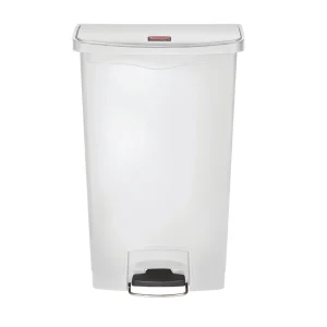 Rubbermaid Slim Jim Step on Bin Front Pedal 68Ltr White