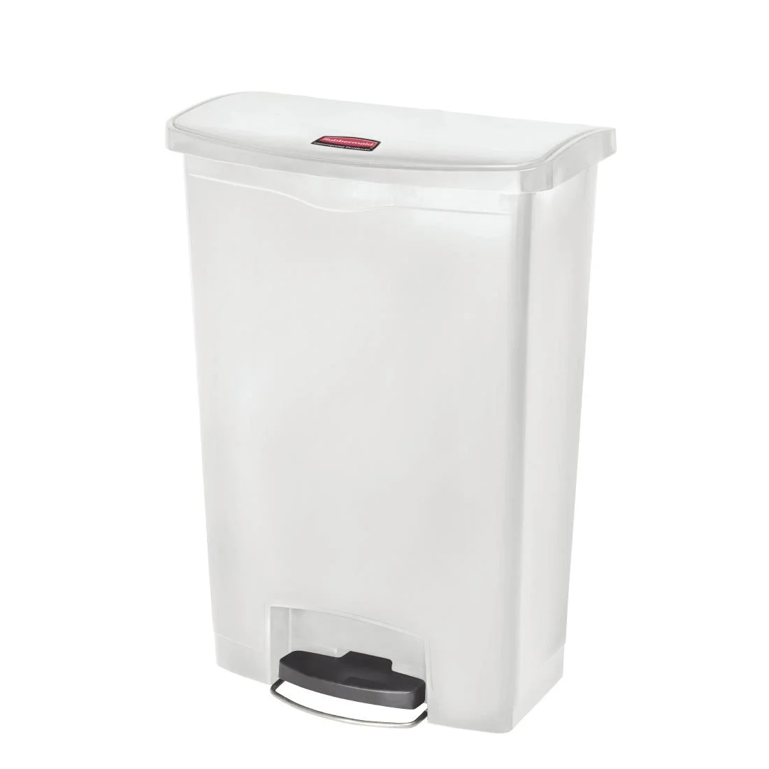 Rubbermaid Slim Jim Step on Bin Front Pedal 90Ltr White - Image 2