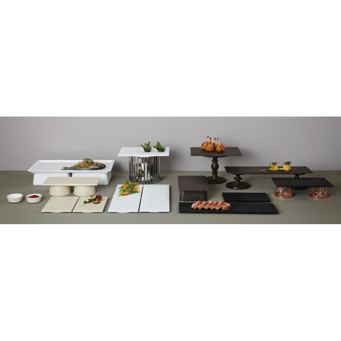 APS 1/4GN Slate Melamine Platter