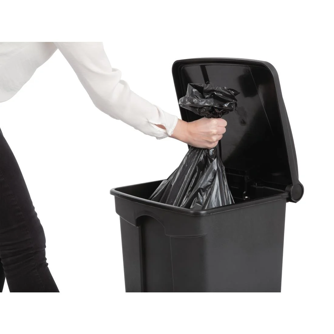 Jantex Kitchen Pedal Bin Black 45Ltr - Image 6