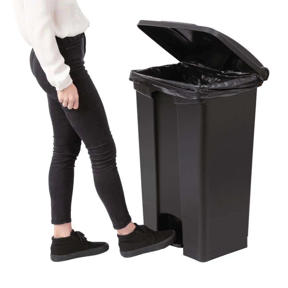 Jantex Kitchen Pedal Bin Black 87Ltr - Image 5
