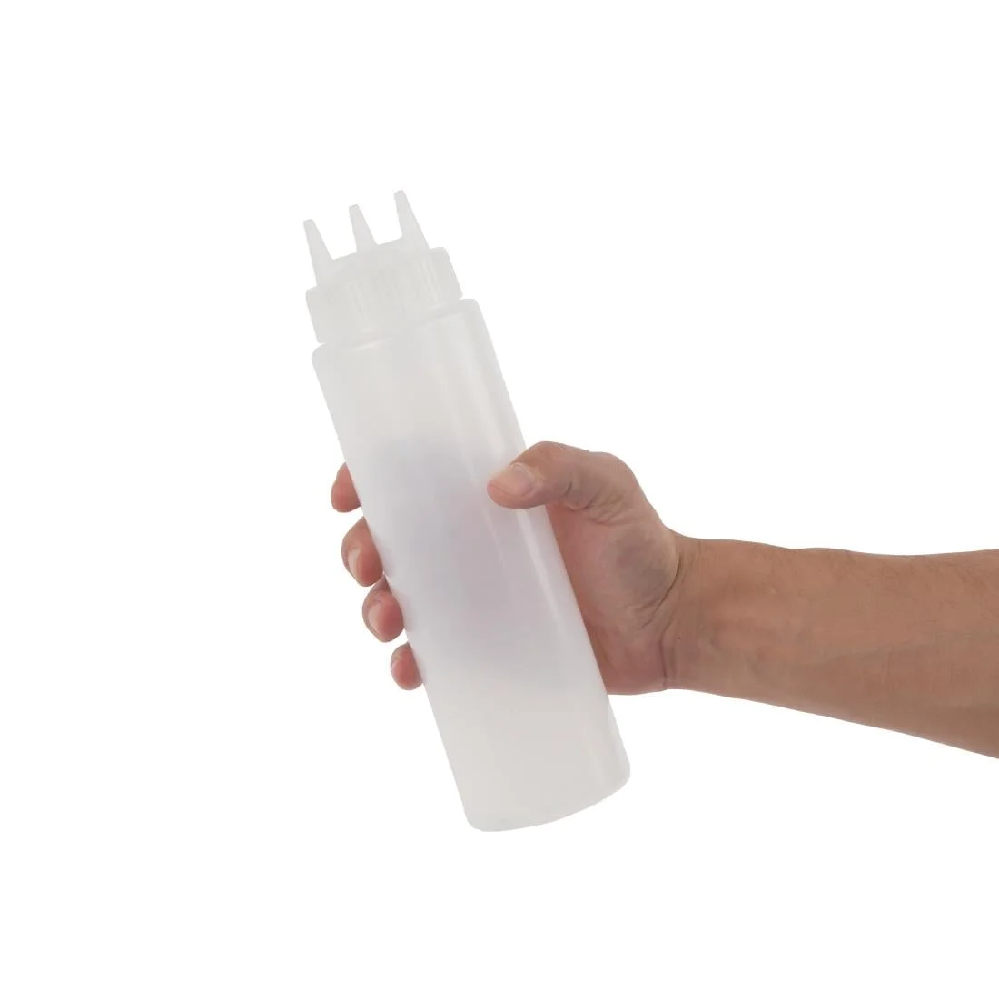 Vogue Clear 3 Nozzle Squeeze Bottle 24oz - Image 3